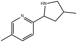Pyridine, 5-methyl-2-(4-methyl-2-pyrrolidinyl)- (9CI) 구조식 이미지