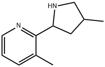 Pyridine, 3-methyl-2-(4-methyl-2-pyrrolidinyl)- (9CI) 구조식 이미지