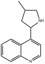 Quinoline, 4-(4-methyl-2-pyrrolidinyl)- (9CI) 구조식 이미지