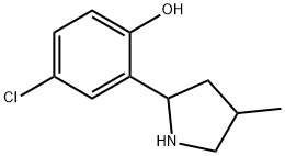 Phenol, 4-chloro-2-(4-methyl-2-pyrrolidinyl)- (9CI) 구조식 이미지