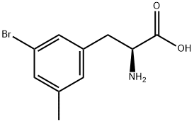 DL-3-브로모-5-메틸페닐알라닌 구조식 이미지