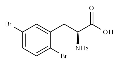 DL-2,5-Bromophenylalanine Structure