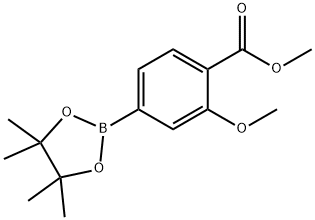 3-METHOXY-4-METHOXYCARBONYLPHENYLBORONIC ACID, PINACOL ESTER 구조식 이미지