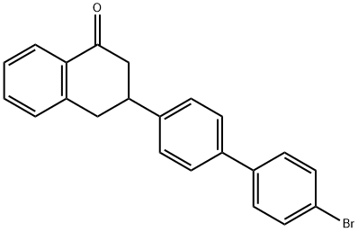 3-(4'-bromo[1,1'-biphenyl]-4-yl)-3,4-dihydronaphthalen-1(2H)-one        구조식 이미지