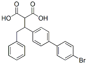 [1-(4'-bromo[1,1'-biphenyl]-4-yl)-2-phenylethyl]malonic acid Structure