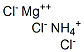 ammonium magnesium trichloride Structure