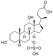 (3a,5b,7a,12a)-3,12-dihydroxy-7-(sulfooxy)-Cholan-24-oic acid Structure