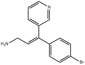 3-(4-bromophenyl)-3-(3-pyridyl)allylamine Structure