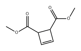 3-Cyclobutene-1,2-dicarboxylic acid dimethyl ester 구조식 이미지