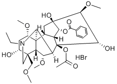 aconitine hydrobromide Structure