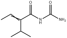 N-(Aminocarbonyl)-2-(1-methylethyl)-2-butenamide 구조식 이미지