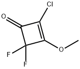 2-Cyclobuten-1-one,  2-chloro-4,4-difluoro-3-methoxy- Structure