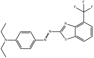 N,N-Diethyl-4-[[4-(trifluoromethyl)benzothiazol-2-yl]azo]benzenamine Structure