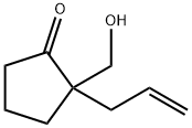 Cyclopentanone, 2-(hydroxymethyl)-2-(2-propenyl)- (9CI) Structure