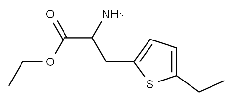 2-Thiophenepropanoicacid,alpha-amino-5-ethyl-,ethylester(9CI) 구조식 이미지
