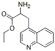 4-Quinolinepropanoicacid,alpha-amino-,ethylester(9CI) 구조식 이미지