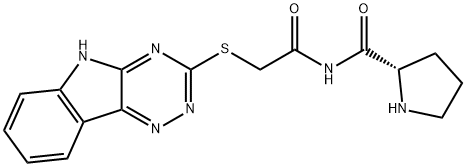 Acetamide, N-propyl-2-(2H-1,2,4-triazino[5,6-b]indol-3-ylthio)- (9CI) 구조식 이미지