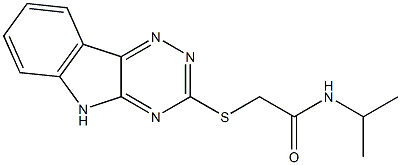 Acetamide, N-(1-methylethyl)-2-(2H-1,2,4-triazino[5,6-b]indol-3-ylthio)- (9CI) 구조식 이미지