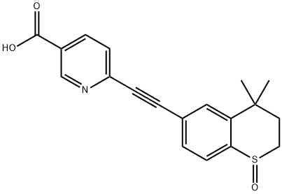 6-[(3,4-Dihydro-4,4-diMethyl-1-oxido-2H-1-benzothiopyran-
6-yl)ethynyl]-3-pyridinecarboxylic Acid 구조식 이미지
