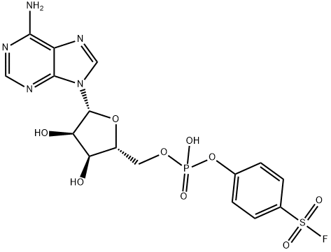adenosine-5'-(4-fluorosulfonylphenylphosphate) 구조식 이미지