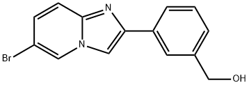 [3-(6-bromo-imidazo[1,2-a]pyridin-2-yl)-phenyl]-methanol 구조식 이미지