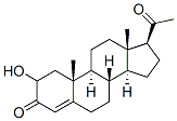2-hydroxy-4-pregnene-3,20-dione Structure