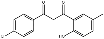 1-(4-CHLOROPHENYL)-3-(2-HYDROXY-5-METHYLPHENYL)PROPANE-1,3-DIONE 구조식 이미지