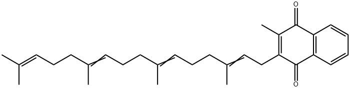 2-Methyl-3-(3,7,11,15-tetramethyl-2,6,10,14-hexadecatetrenyl)-1,4-naphthoquinone 구조식 이미지