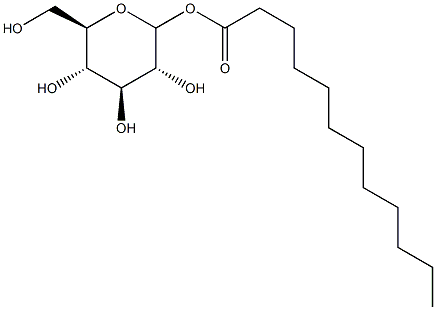 1-OXODODECYL-D-GLUCOPYRANOSIDE 구조식 이미지
