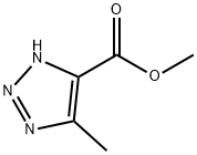 1H-1,2,3-Triazole-4-carboxylicacid,5-methyl-,methylester(9CI) Structure