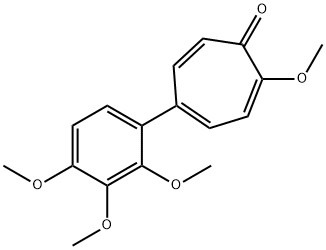 2-methoxy-5-(2',3',4'-trimethoxyphenyl)tropone Structure