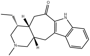 (4R)-4α-Ethyl-1,3,4,4aβ,5,7,12,12aβ-octahydro-2-methylpyrido[3',4':4,5]cyclohept[1,2-b]indol-6(2H)-one 구조식 이미지