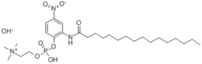 2-N-헥사데카노일라미노-4-니트로페닐포스포릴콜린 구조식 이미지