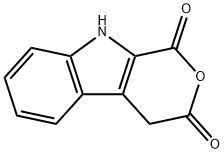 Pyrano[3,4-b]indole-1,3-dione, 4,9-dihydro- Structure