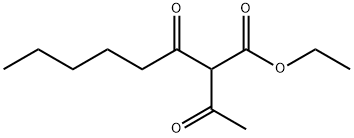 ethyl 2-acetyl-3-oxooctanoate Structure