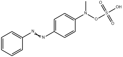 N-methyl-4-aminoazobenzene-N-sulfate Structure