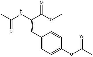 Methyl-3-[4-(acetyloxy)phenyl]-2-acetamidoprop-2-enoate 구조식 이미지