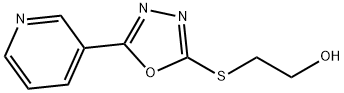 Ethanol, 2-[[5-(3-pyridinyl)-1,3,4-oxadiazol-2-yl]thio]- (9CI) 구조식 이미지
