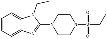 Piperazine, 1-(1-ethyl-1H-benzimidazol-2-yl)-4-(ethylsulfonyl)- (9CI) 구조식 이미지