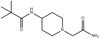 1-Piperidineacetamide,4-[(2,2-dimethyl-1-oxopropyl)amino]-(9CI) 구조식 이미지