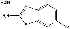 Benzo[b]thiophen-2-aMine, 6-broMo-, hydrochloride (1:1) Structure