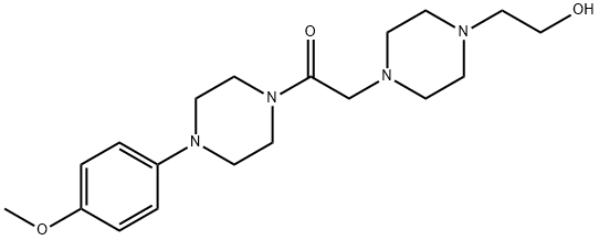 Piperazine, 1-[[4-(2-hydroxyethyl)-1-piperazinyl]acetyl]-4-(4-methoxyphenyl)- (9CI) 구조식 이미지
