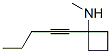 Cyclobutylamine, N-methyl-1-(1-pentynyl)- (7CI,8CI) Structure