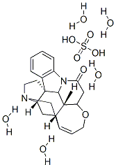 스트리시닌-10-온, 황산염(2:1), 5수화물 구조식 이미지
