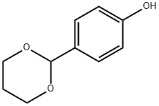 Phenol, 4-(1,3-dioxan-2-yl)- Structure