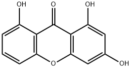 1,3,8-Trihydroxyxanthone Structure