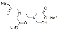 sodium N-[2-[bis(carboxymethyl)amino]ethyl]-N-(hydroxymethyl)glycinate 구조식 이미지
