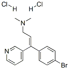 (Z)-3-(4-브로모페닐)-N,N-디메틸-3-(3-피리딜)알릴아민이염산염 구조식 이미지