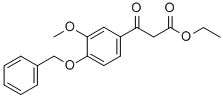 ETHYL 3-(4-(BENZYLOXY)-3-METHOXYPHENYL)-3-OXOPROPANOATE Structure