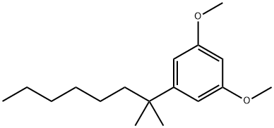 1-(1 1-DIMETHYLHEPTYL)-3 5-DIMETHOXYBEN& 구조식 이미지